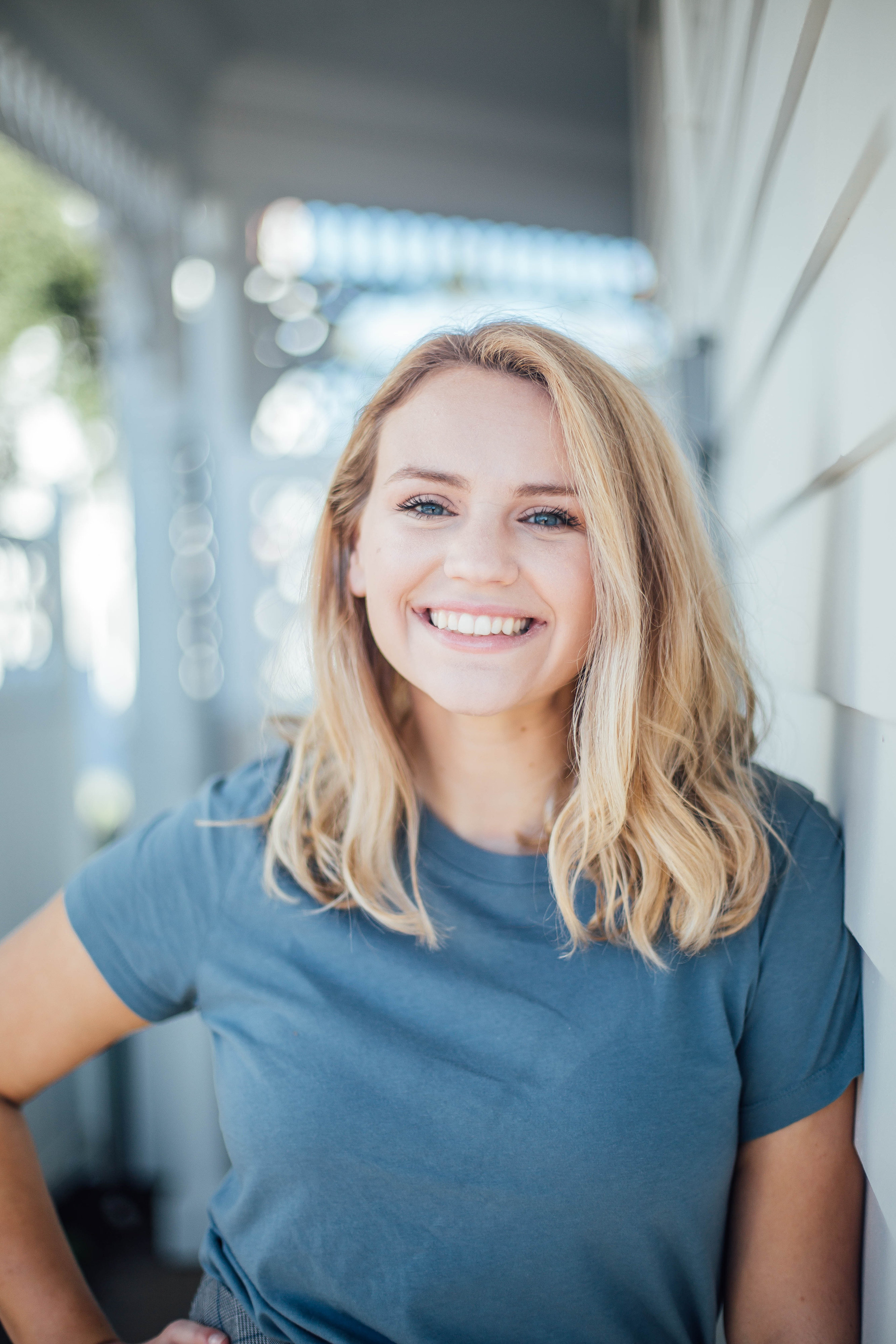 abbey smiling in sunny weather