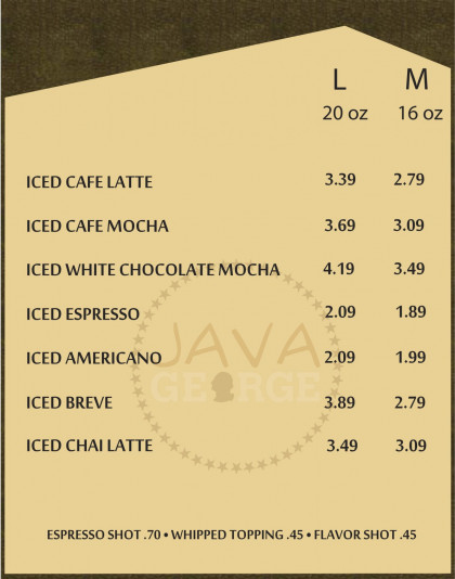 Java George Menu