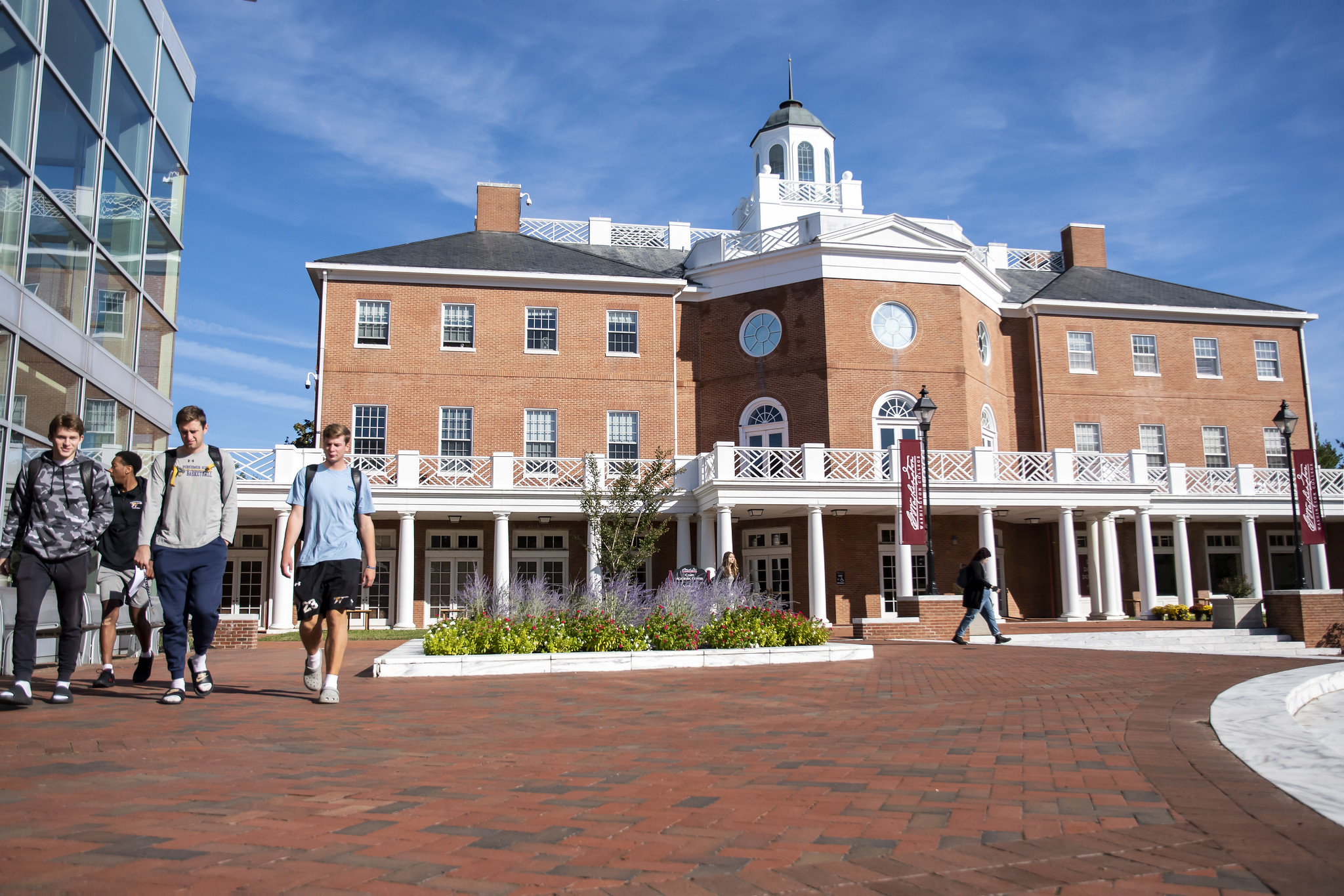 Casey Academic Center with Students