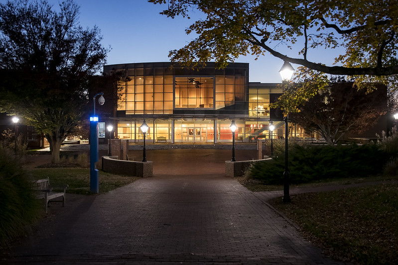 Gibson Hall at Night