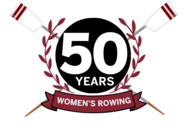 women's rowing 50th logo