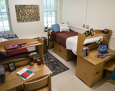 Interior of double room in Cullen