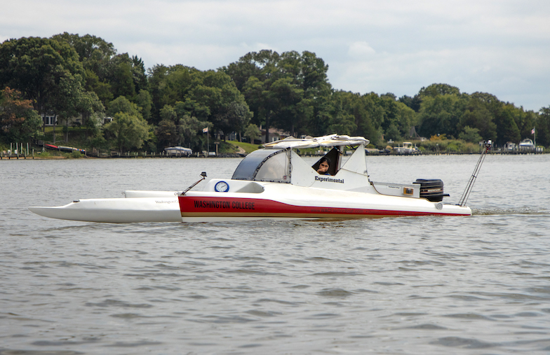 electric boat on the Chester River