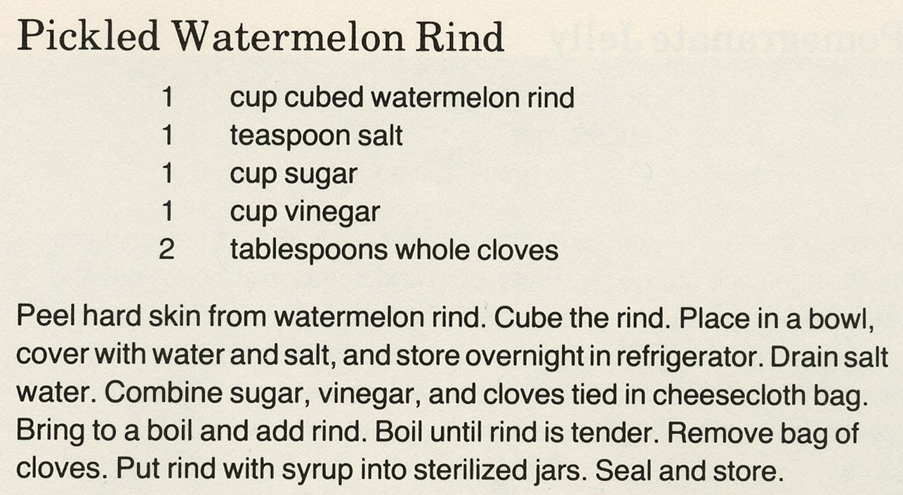 Pickled Watermelon