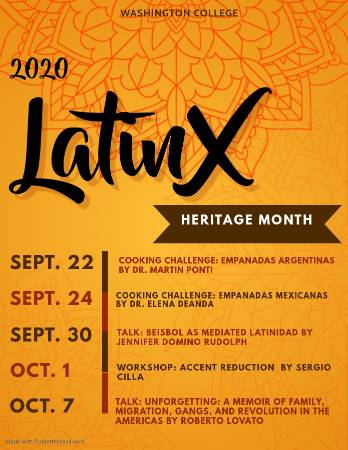 LatinX event poster from 2020